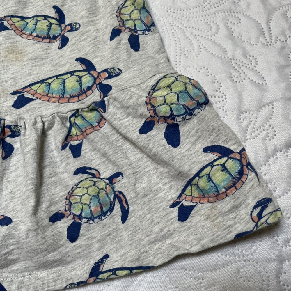 Tea Collection Turtles Tie Shoulder Dress Size 12m - Picture 7 of 7